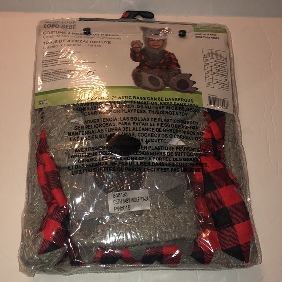 Amscan Baby Wolf Kids Costume - Picture 4 of 6